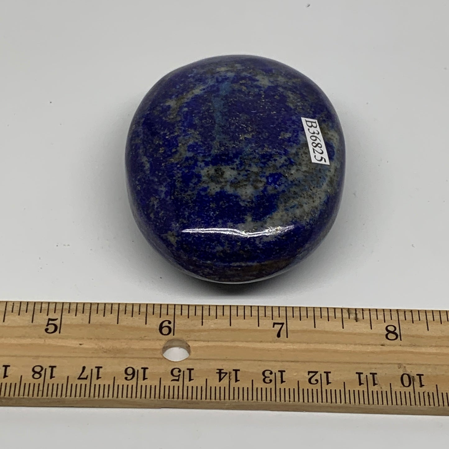 174.1g, 3.7"x2.1"x1.1", Natural Lapis Lazuli Palm Stone @Afghanistan, B36825