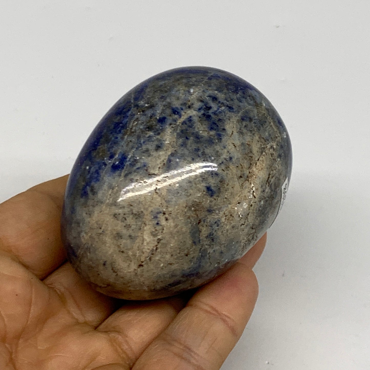 0.52 lbs, 2.5"x1.9", Natural Lapis Lazuli Egg Polished @Afghanistan, B33298