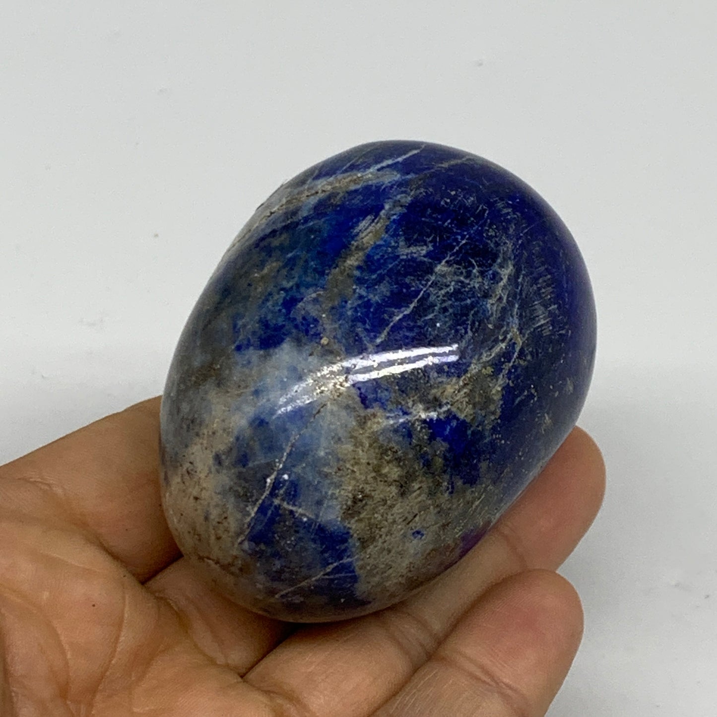 0.52 lbs, 2.5"x1.9", Natural Lapis Lazuli Egg Polished @Afghanistan, B33298