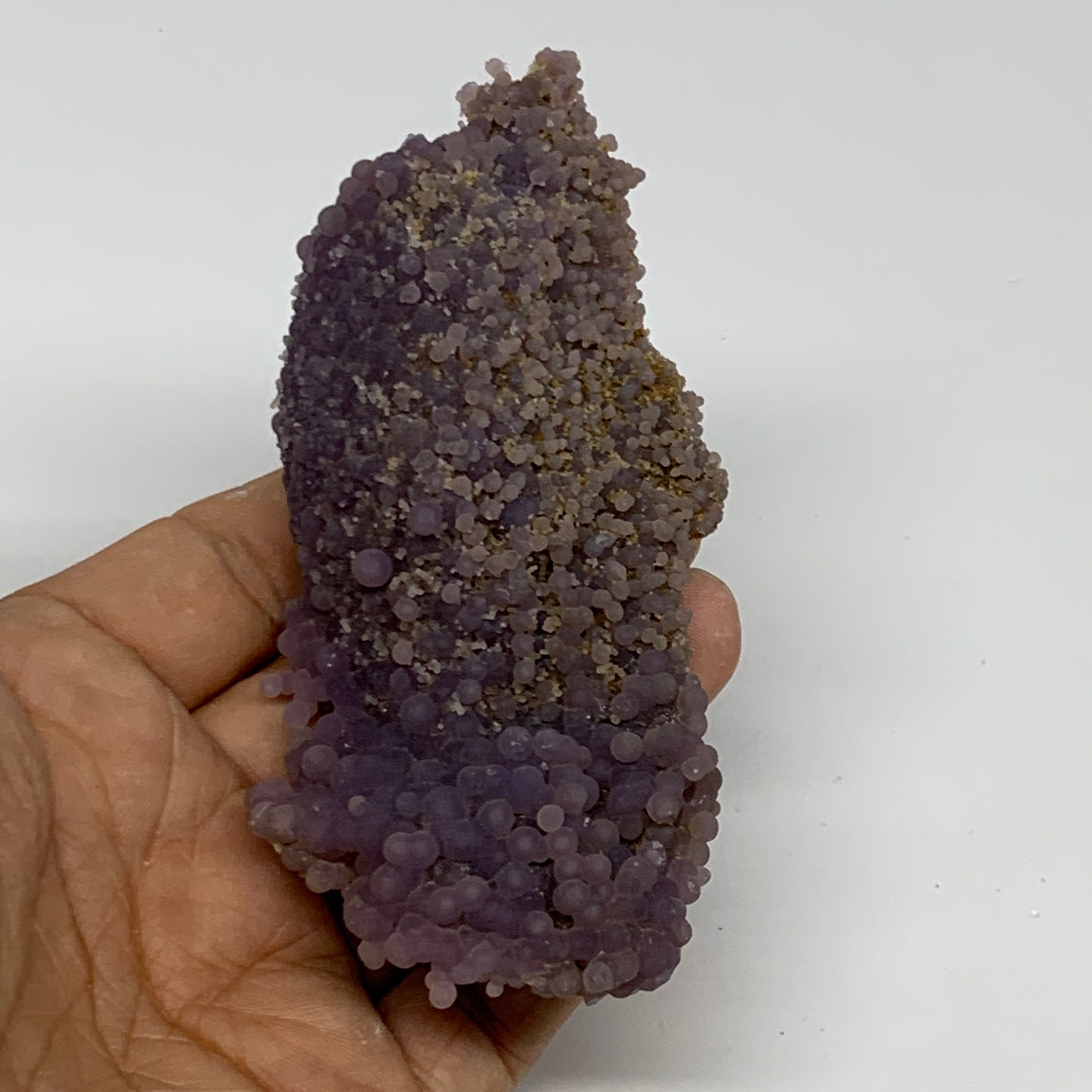 0.27 lbs, 4.1"x1.8"x1", Rough Grape Agate Crystal Mineral Specimens,B32619