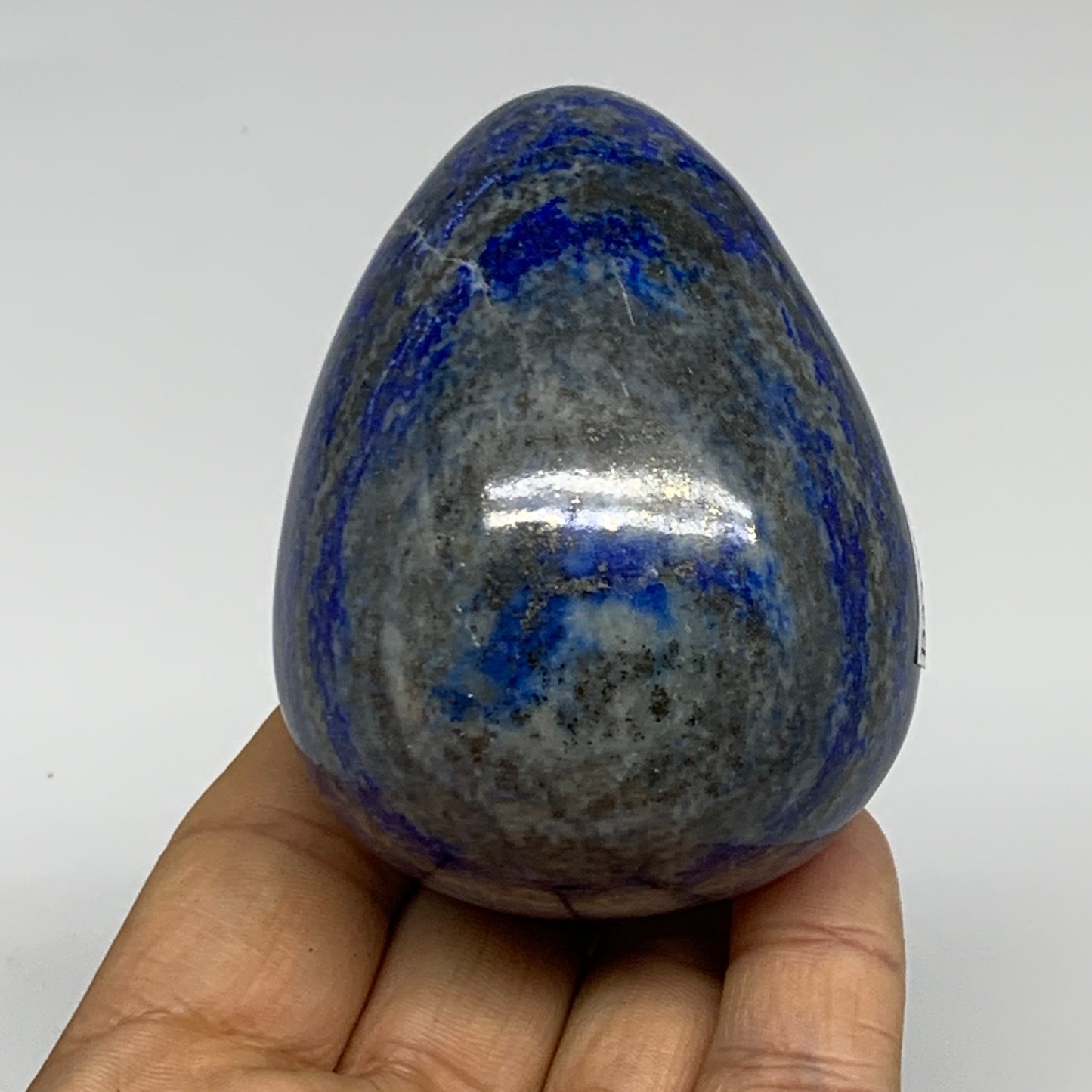 0.70 lbs, 2.8"x2.1", Natural Lapis Lazuli Egg Polished @Afghanistan, B33300