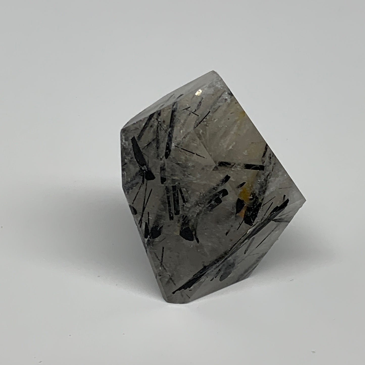 46.3g, 1.6"x1.3"x0.8", Black Tourmaline Rutile Quartz Crystal Chunk @Brazil,B274
