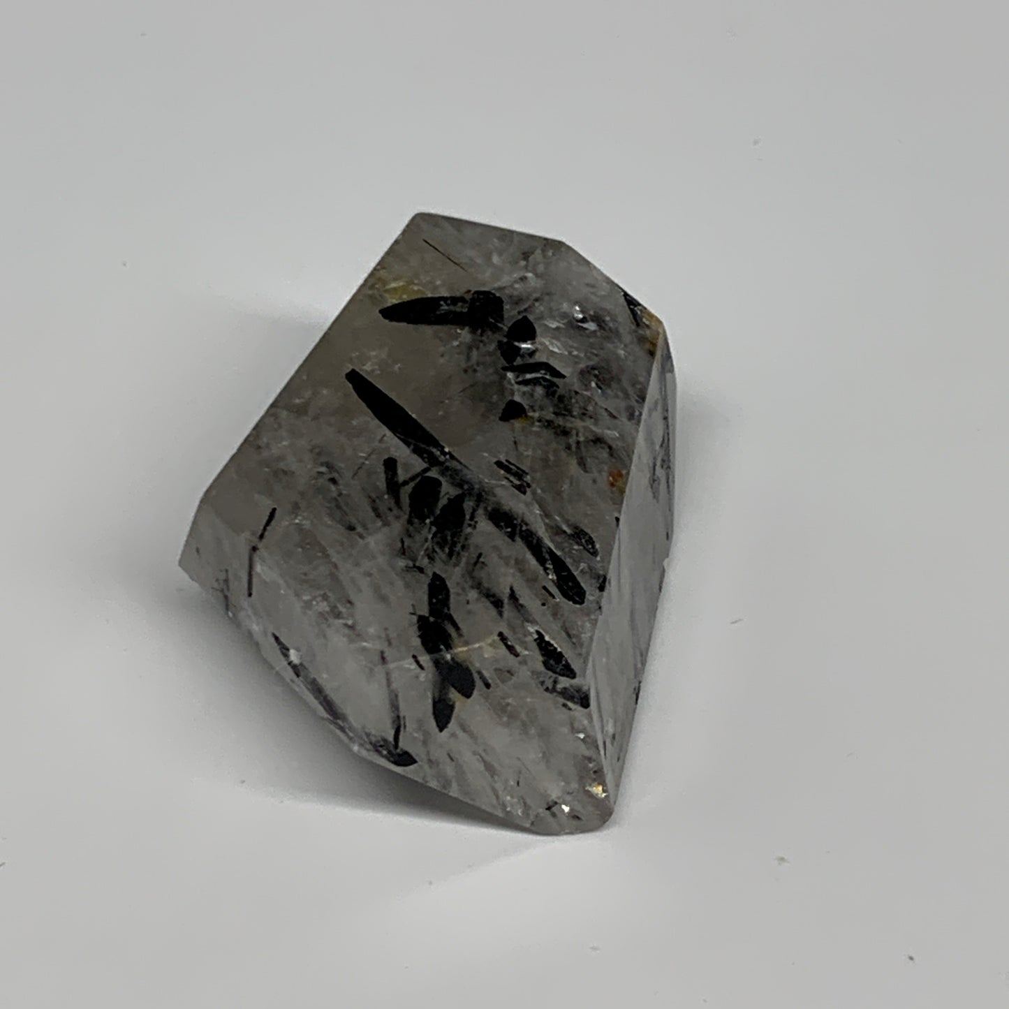 46.3g, 1.6"x1.3"x0.8", Black Tourmaline Rutile Quartz Crystal Chunk @Brazil,B274