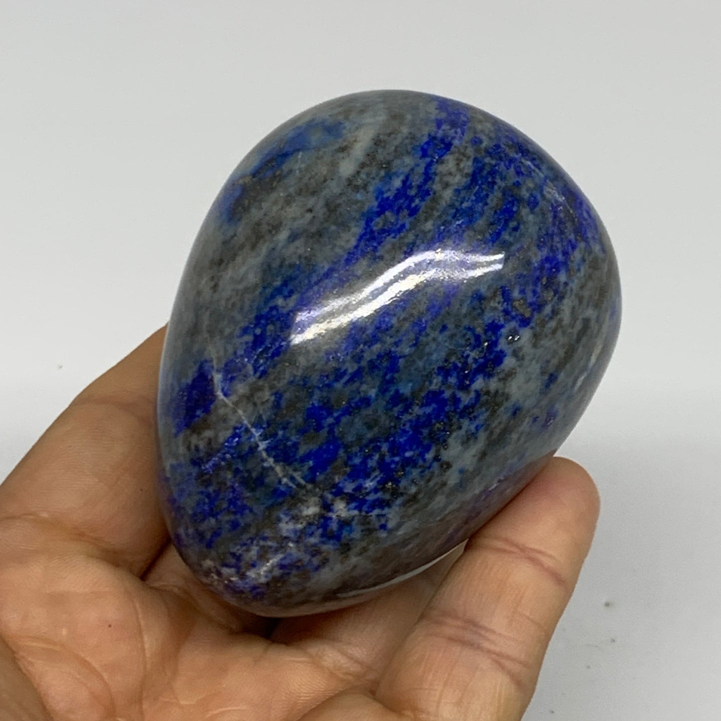 0.70 lbs, 2.8"x2.1", Natural Lapis Lazuli Egg Polished @Afghanistan, B33300