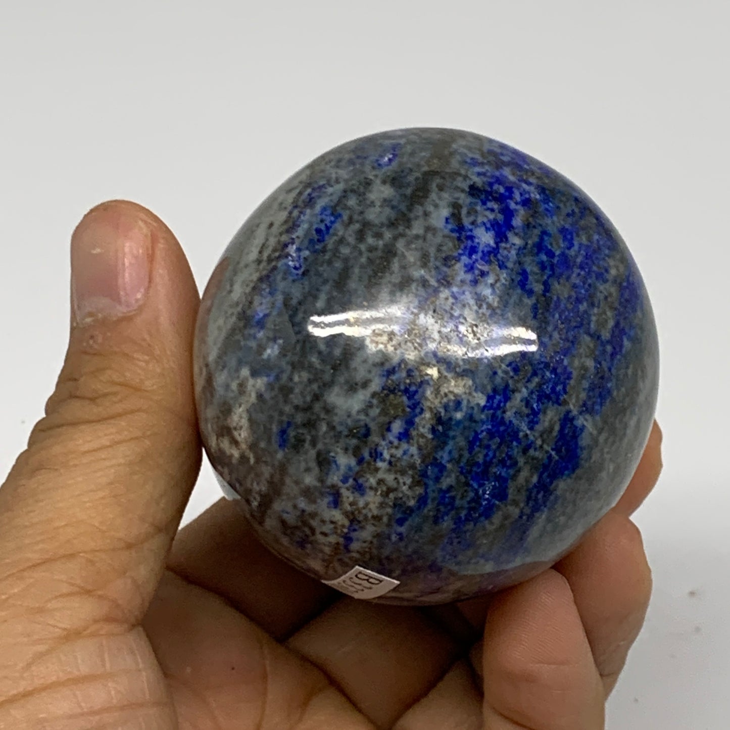 0.70 lbs, 2.8"x2.1", Natural Lapis Lazuli Egg Polished @Afghanistan, B33300