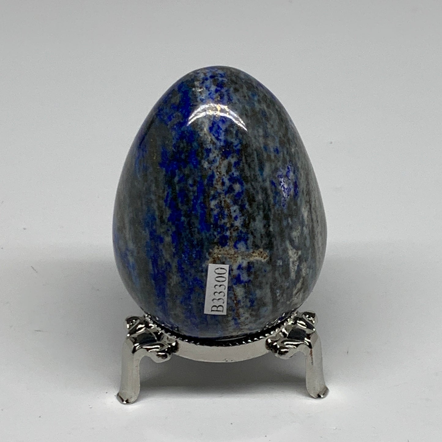 0.70 lbs, 2.8"x2.1", Natural Lapis Lazuli Egg Polished @Afghanistan, B33300