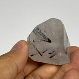 52.6g, 1.6"x1.3"x0.9", Black Tourmaline Rutile Quartz Crystal Chunk @Brazil,B274