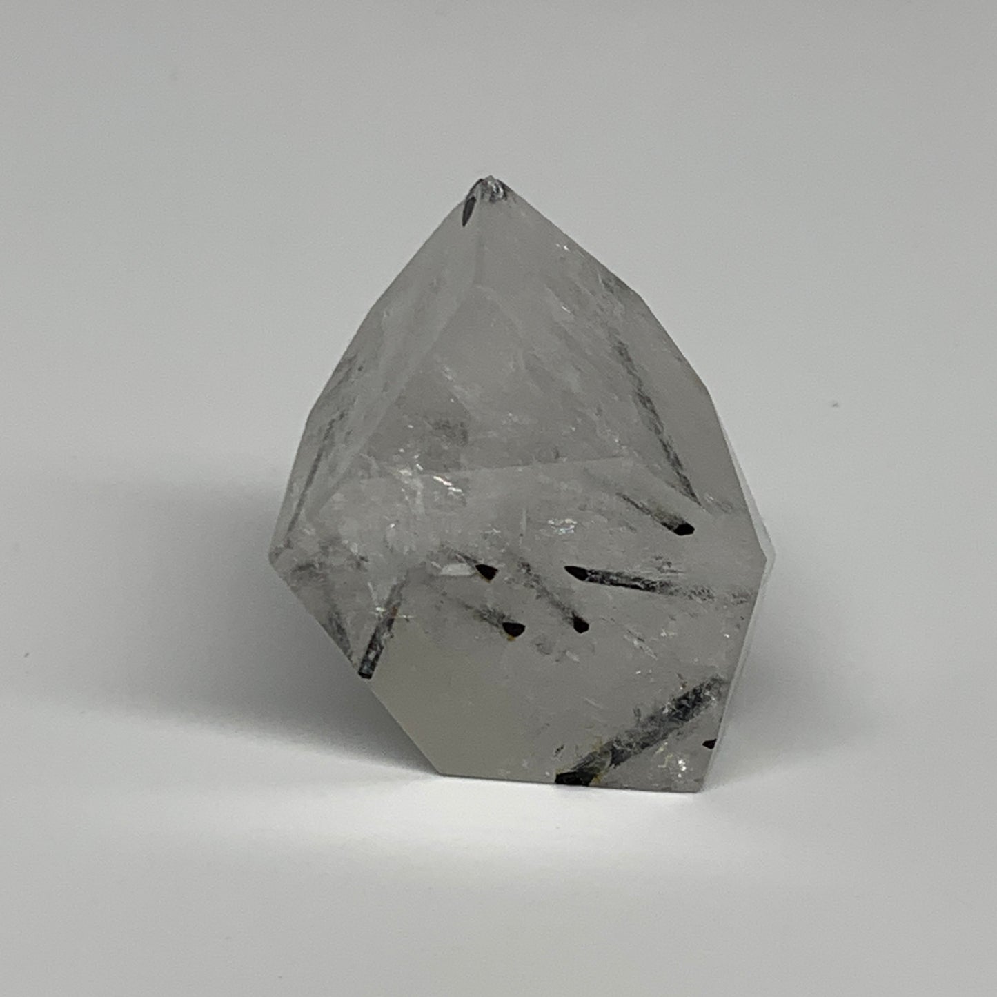 52.6g, 1.6"x1.3"x0.9", Black Tourmaline Rutile Quartz Crystal Chunk @Brazil,B274