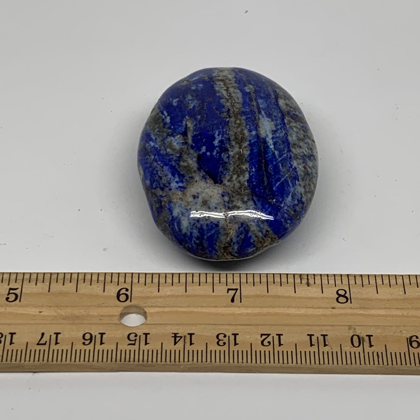 100g, 2.3"x1.8"x0.9", Natural Lapis Lazuli Palm Stone @Afghanistan, B36832