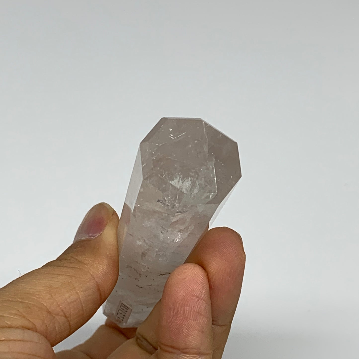 87.9g, 3.9"x0.9", Natural Quartz Crystal Tower Point Obelisk @India, B31323