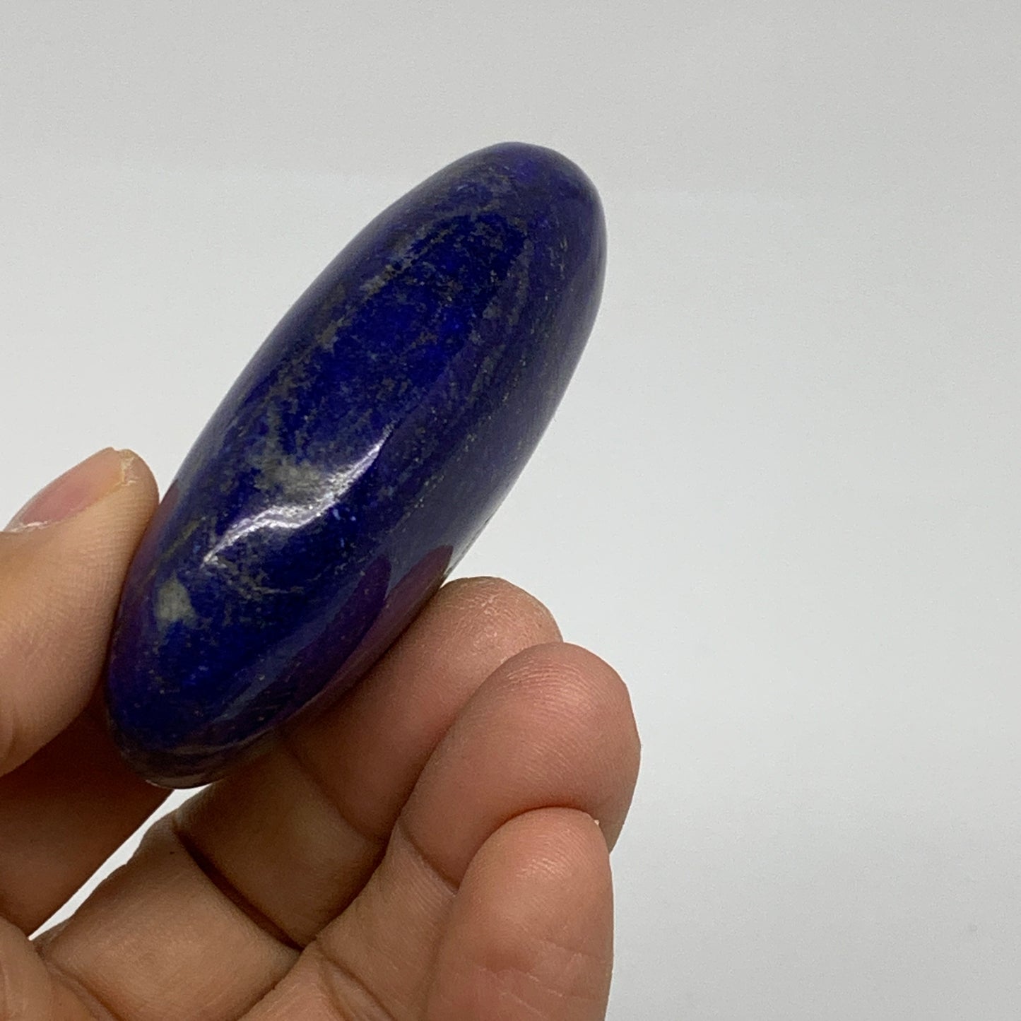 93.7g, 2.6"x1.4"x0.9", Natural Lapis Lazuli Palm Stone @Afghanistan, B36833
