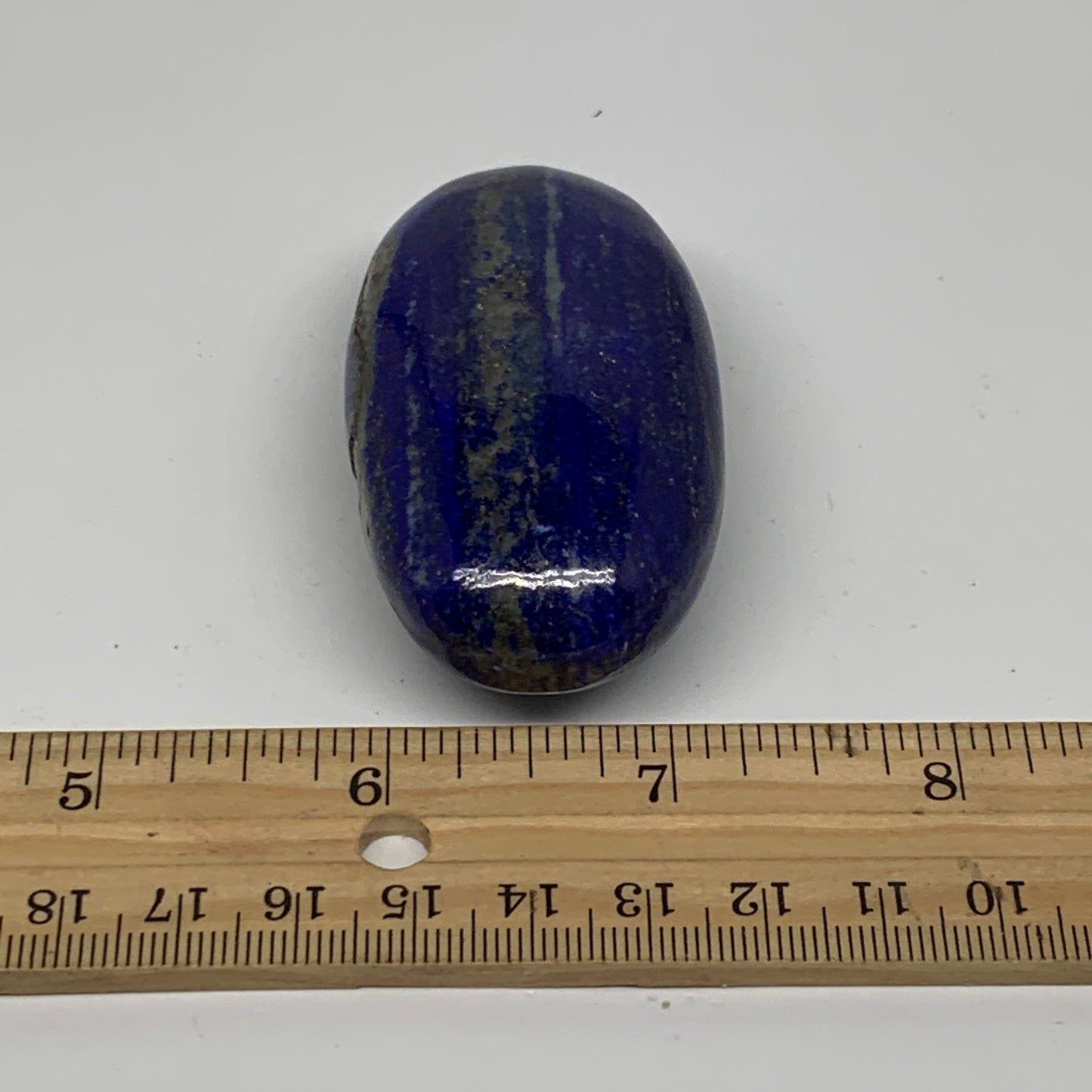 93.7g, 2.6"x1.4"x0.9", Natural Lapis Lazuli Palm Stone @Afghanistan, B36833