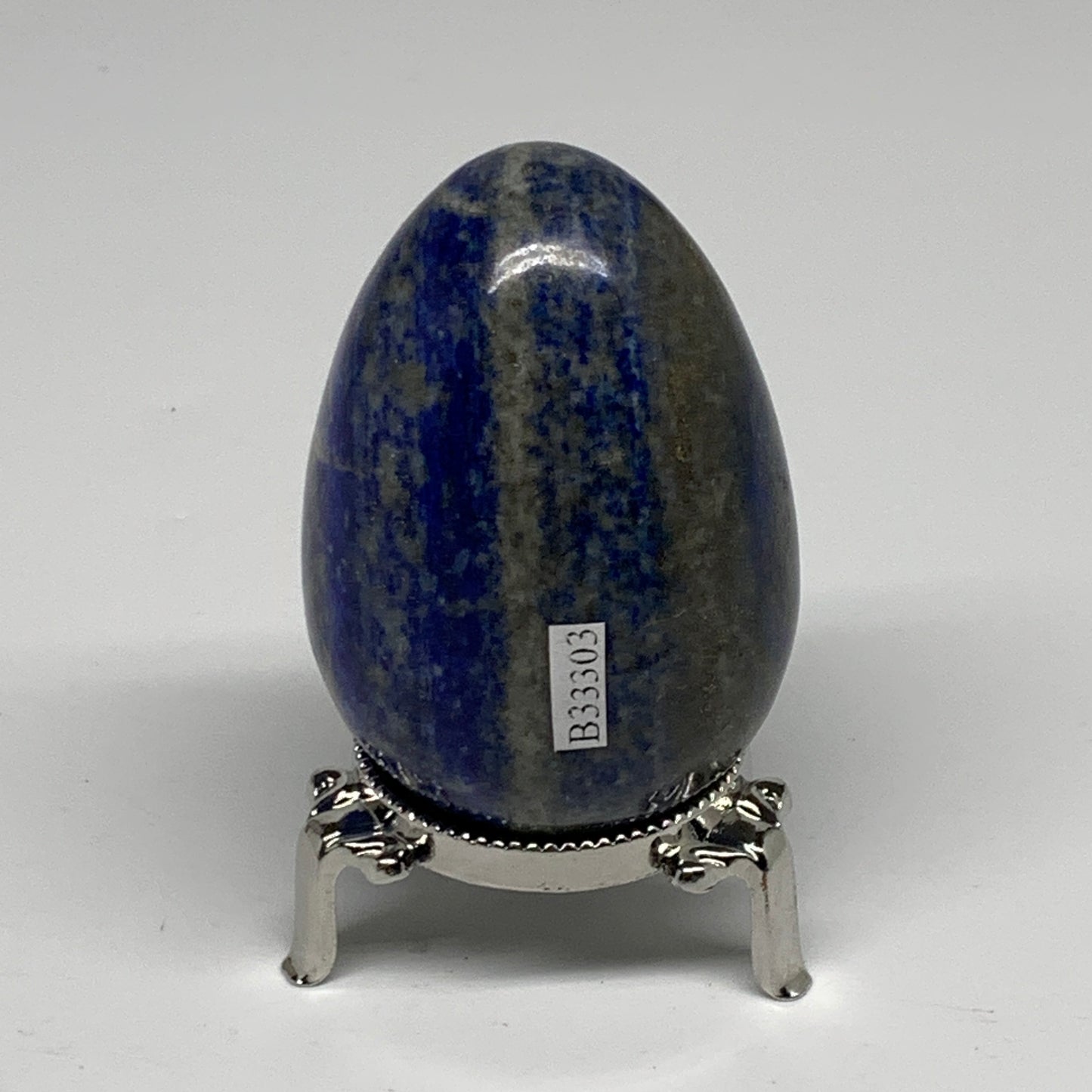 0.61 lbs, 2.8"x2", Natural Lapis Lazuli Egg Polished @Afghanistan, B33303