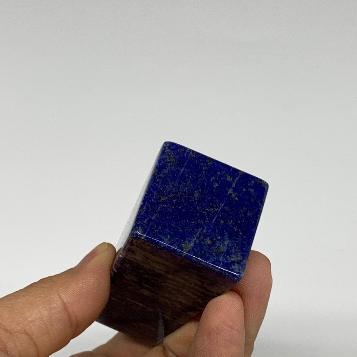 189.4g, 3.3"x1.2"x1.2", Natural Lapis Lazuli Tower Point Obelisk Afghanistan,B30