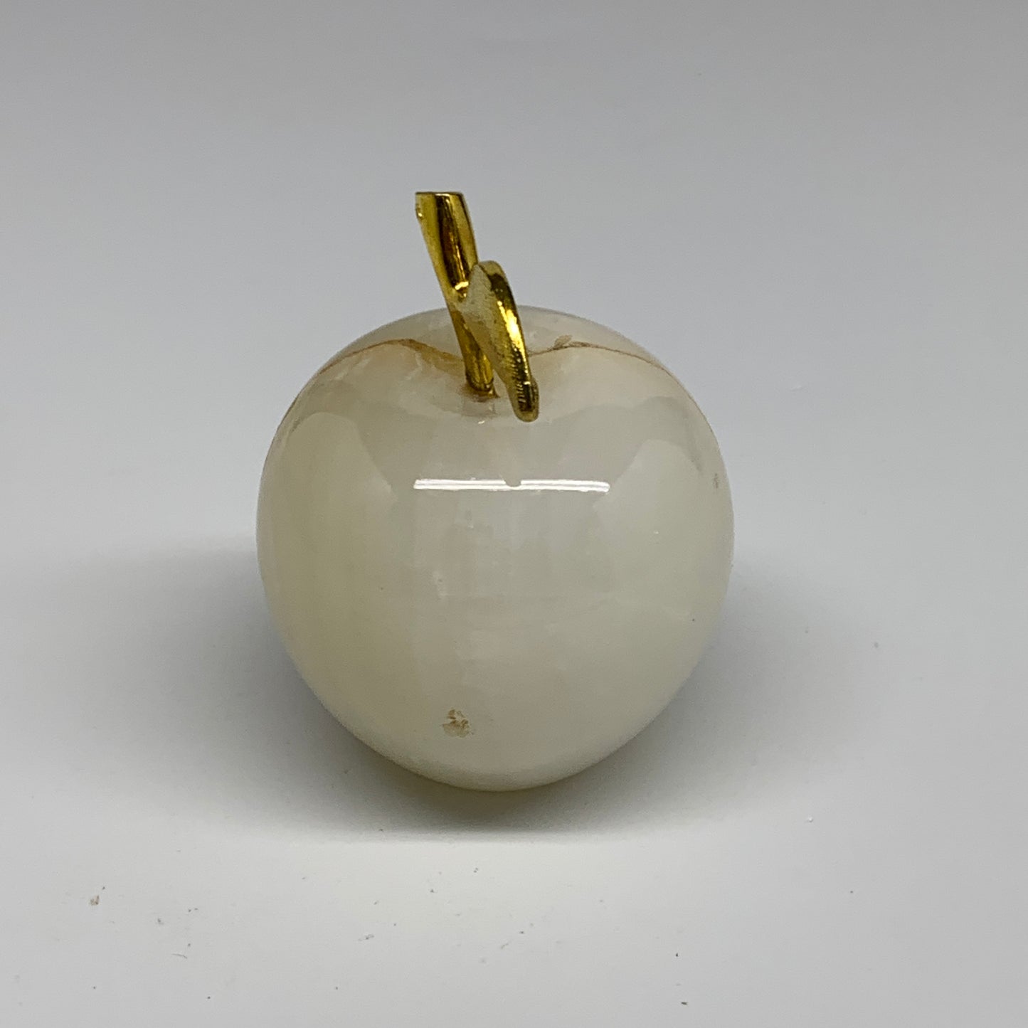 353g, 2.3"x2.4", Natural Green Onyx Apple Gemstone from Afghanistan, B31965