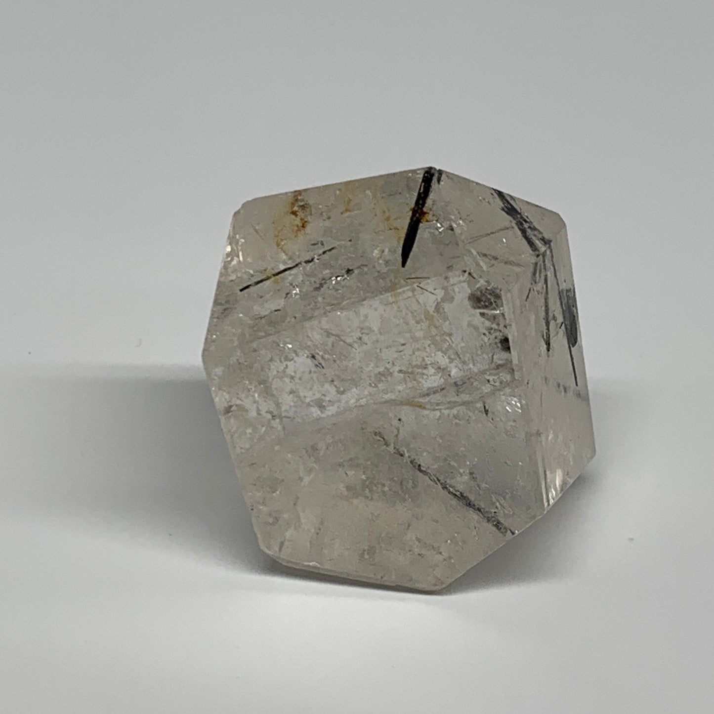 75.4g, 1.3"x1.6"x1", Black Tourmaline Rutile Quartz Crystal Chunk @Brazil,B27438