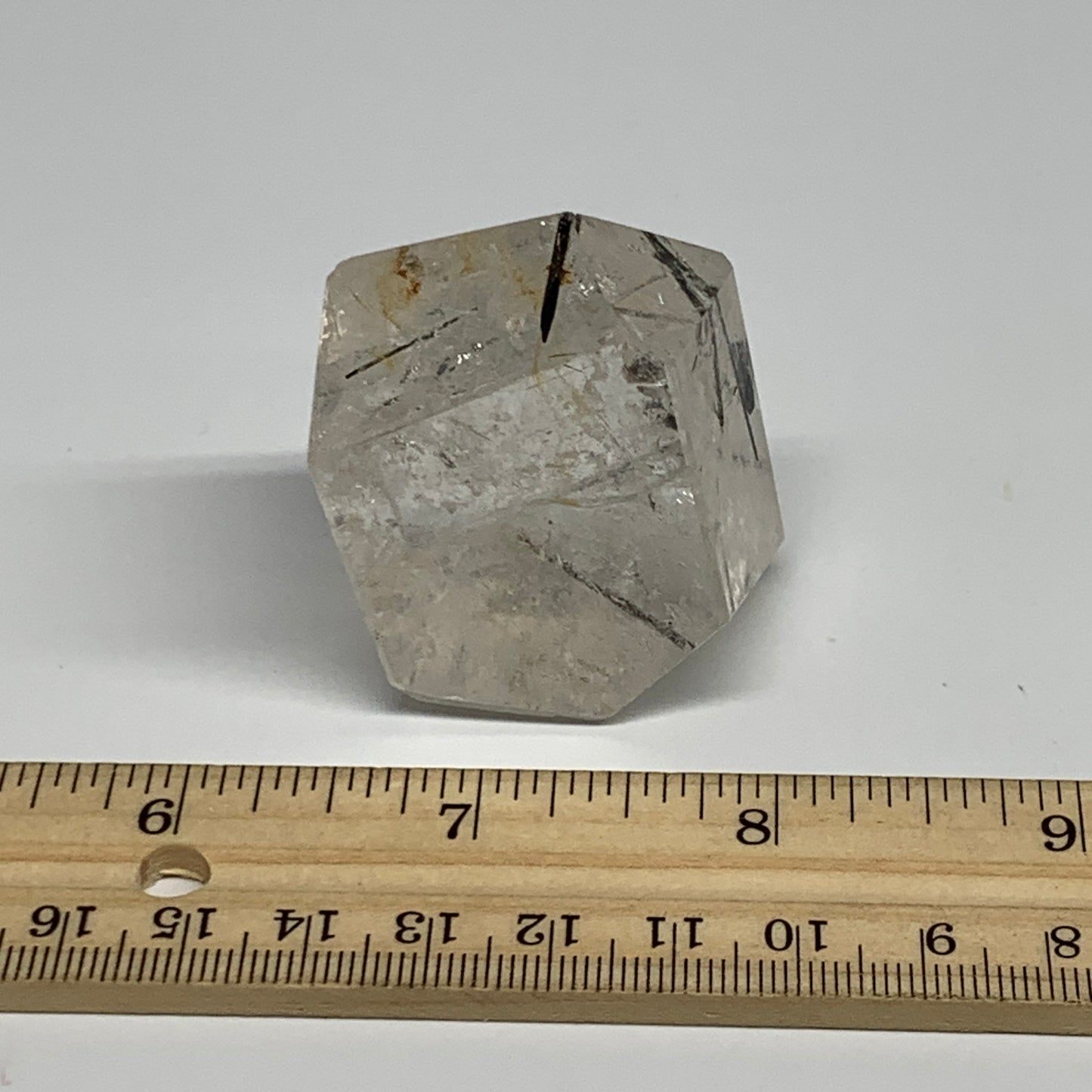 75.4g, 1.3"x1.6"x1", Black Tourmaline Rutile Quartz Crystal Chunk @Brazil,B27438