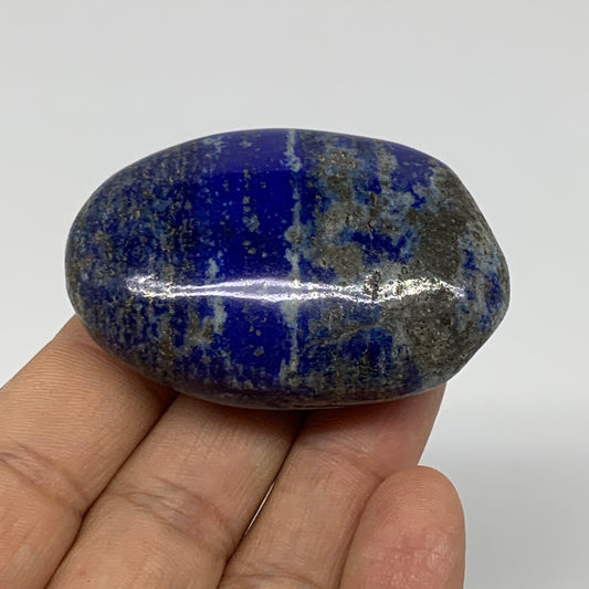 77.7g, 2.2"x1.5"x0.8", Natural Lapis Lazuli Palm Stone @Afghanistan, B36838