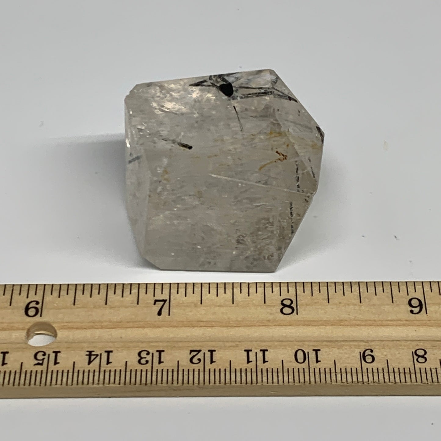 75.4g, 1.3"x1.6"x1", Black Tourmaline Rutile Quartz Crystal Chunk @Brazil,B27438