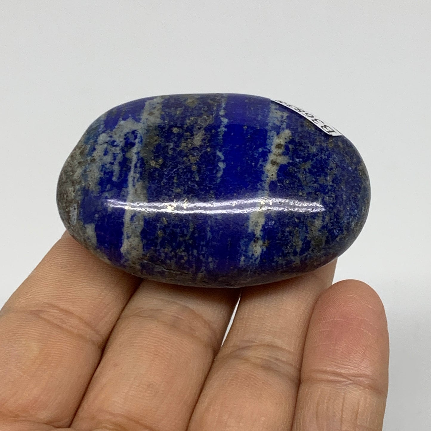 77.7g, 2.2"x1.5"x0.8", Natural Lapis Lazuli Palm Stone @Afghanistan, B36838
