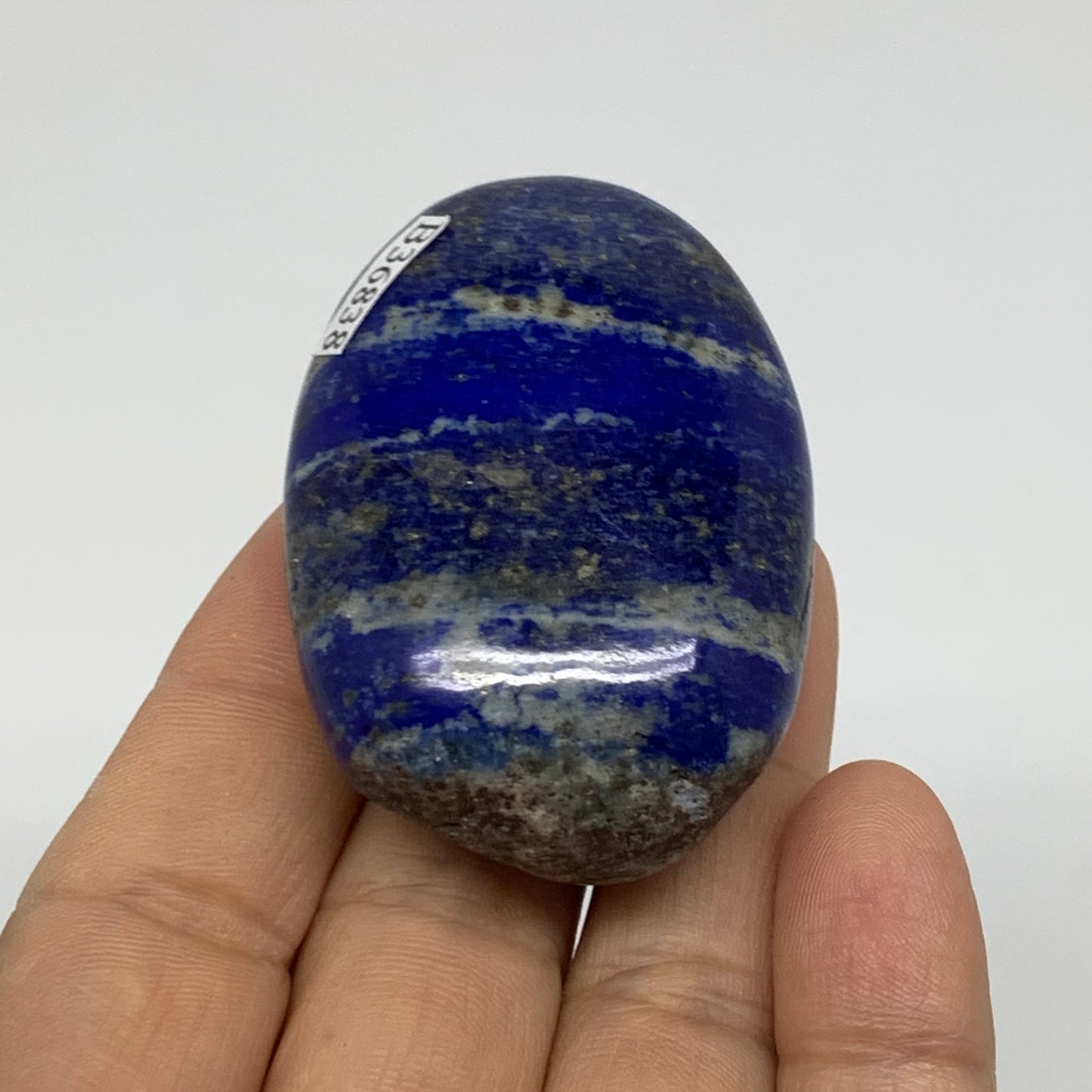 77.7g, 2.2"x1.5"x0.8", Natural Lapis Lazuli Palm Stone @Afghanistan, B36838