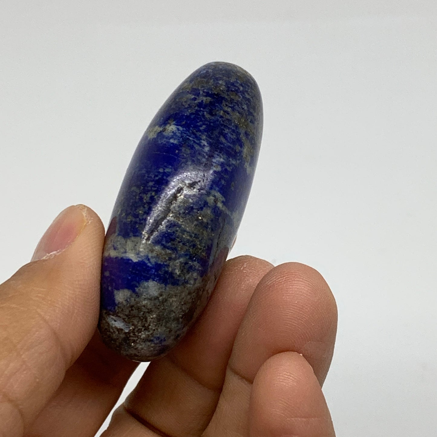 77.7g, 2.2"x1.5"x0.8", Natural Lapis Lazuli Palm Stone @Afghanistan, B36838