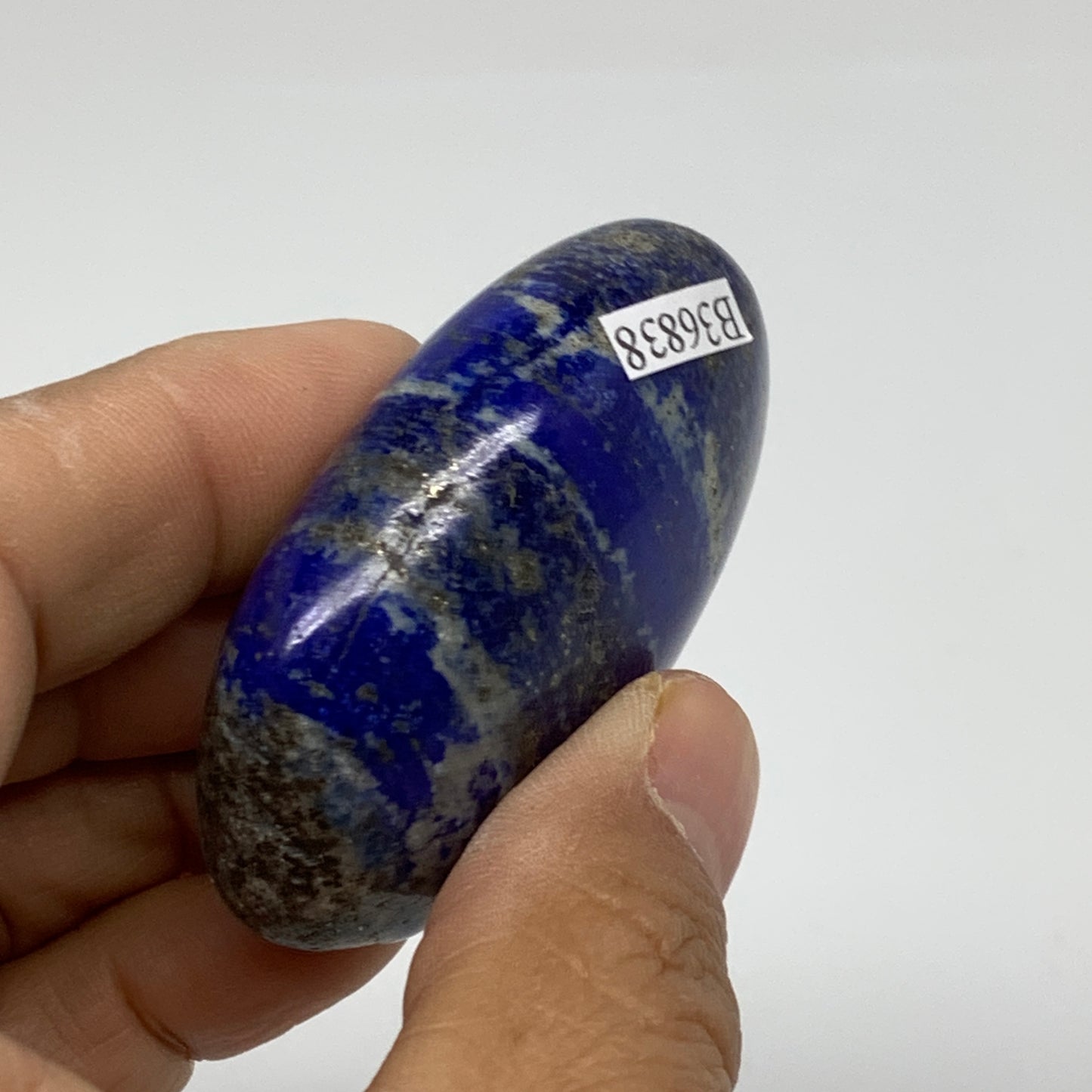 77.7g, 2.2"x1.5"x0.8", Natural Lapis Lazuli Palm Stone @Afghanistan, B36838