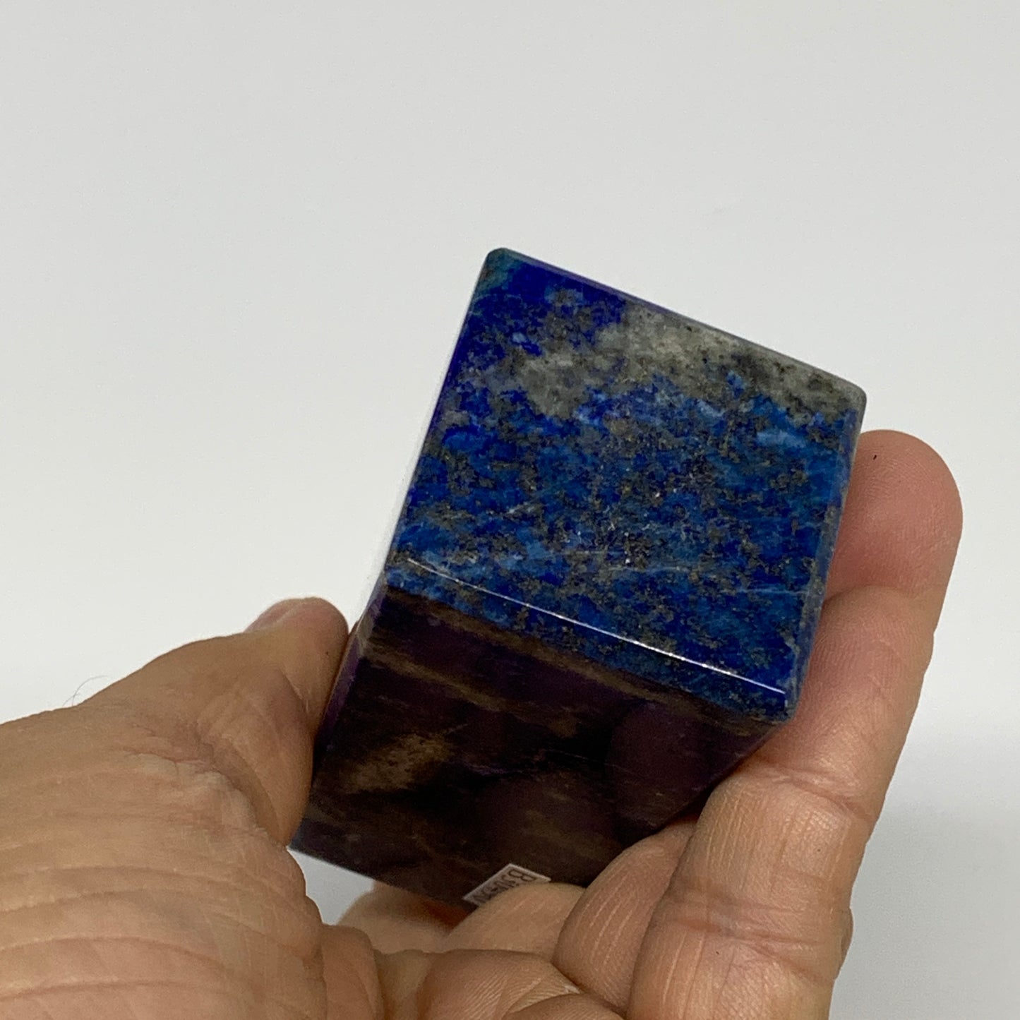 213.3g, 3.1"x1.3"x1.3", Natural Lapis Lazuli Tower Point Obelisk Afghanistan,B30
