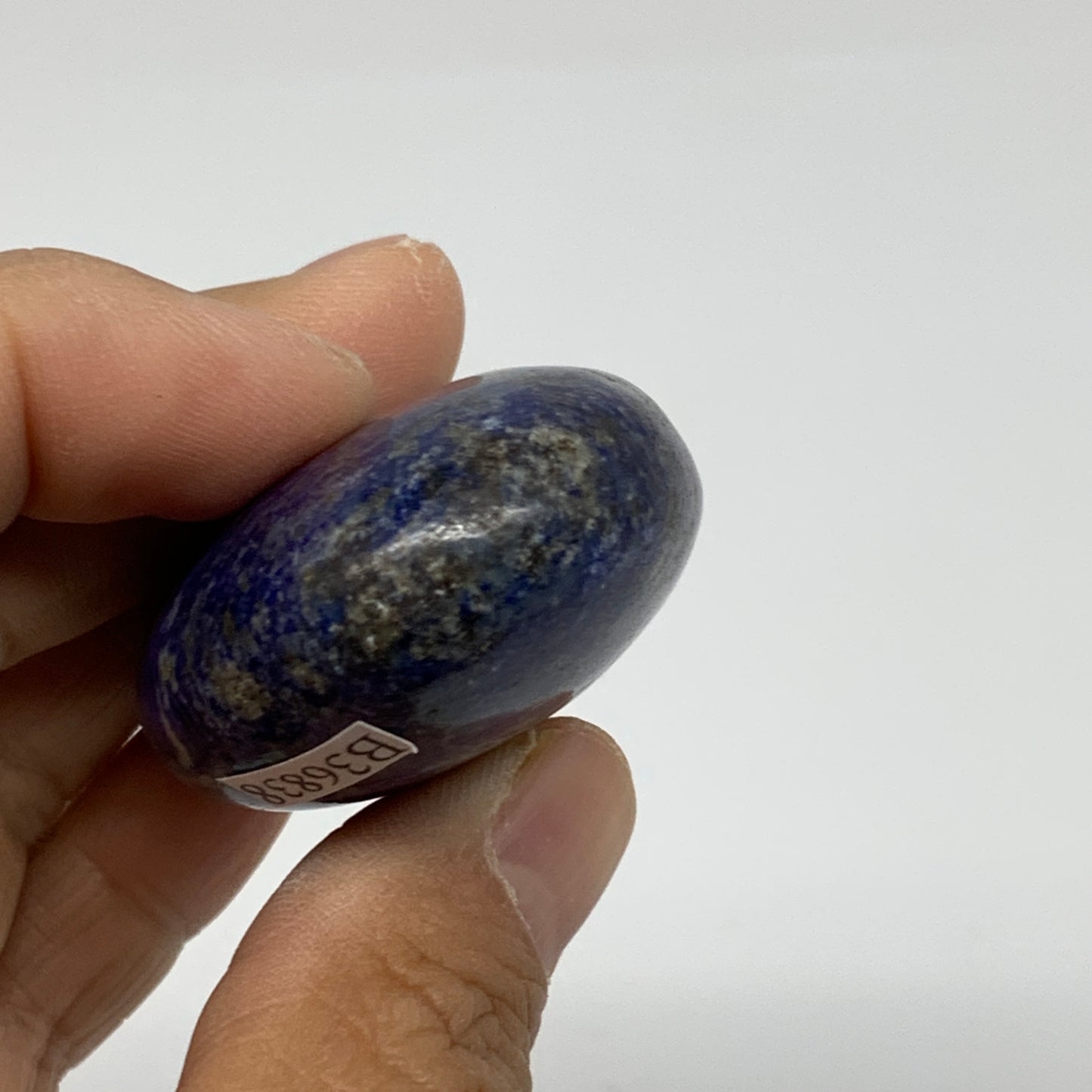 77.7g, 2.2"x1.5"x0.8", Natural Lapis Lazuli Palm Stone @Afghanistan, B36838