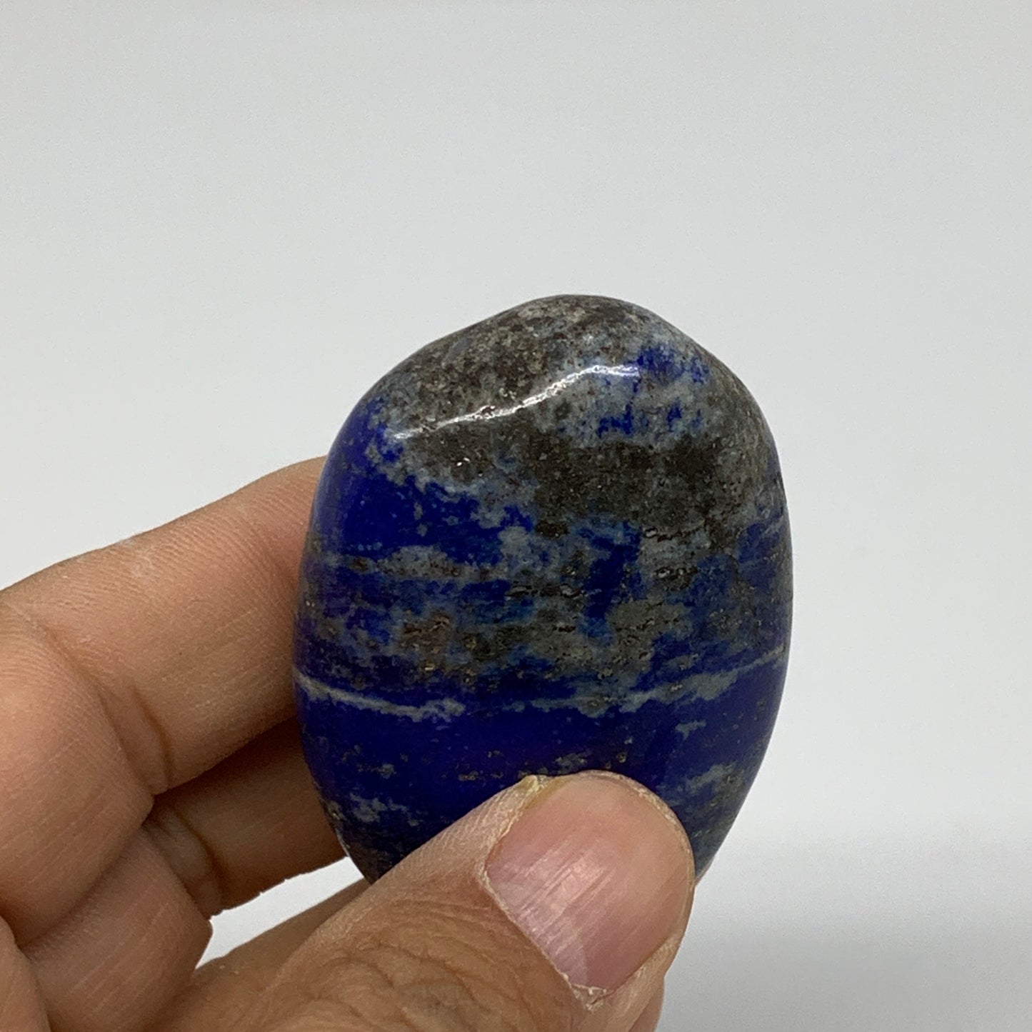77.7g, 2.2"x1.5"x0.8", Natural Lapis Lazuli Palm Stone @Afghanistan, B36838