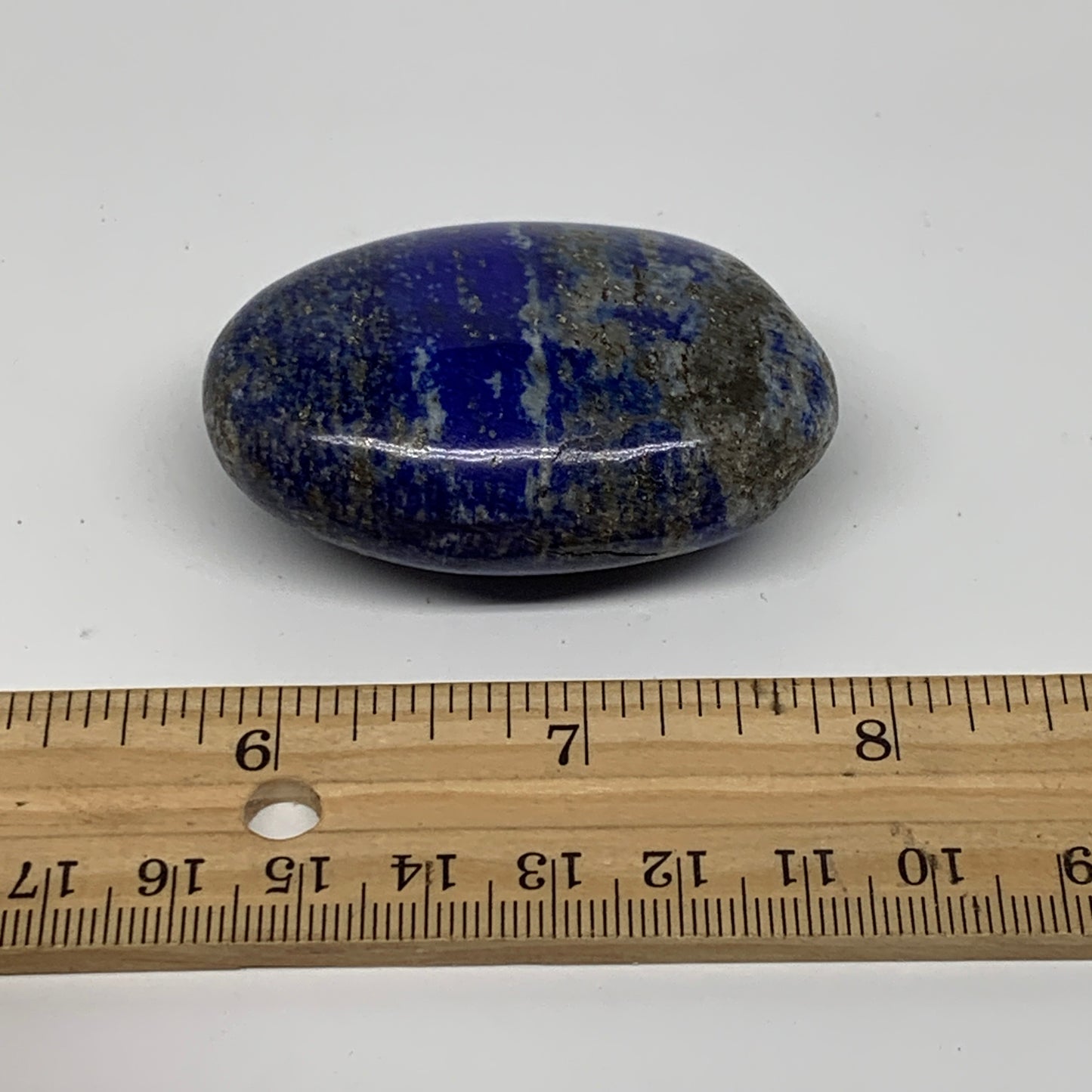 77.7g, 2.2"x1.5"x0.8", Natural Lapis Lazuli Palm Stone @Afghanistan, B36838