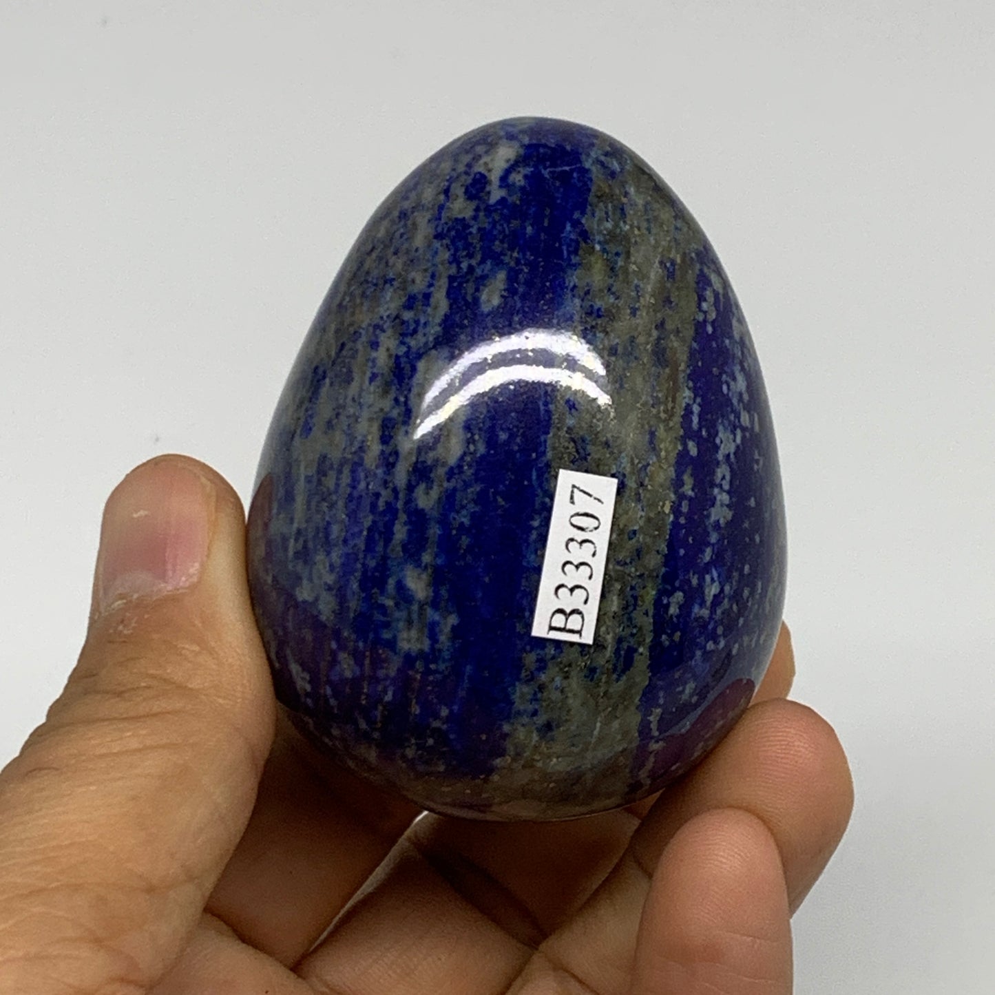0.50 lbs, 2.5"x1.8", Natural Lapis Lazuli Egg Polished @Afghanistan, B33307