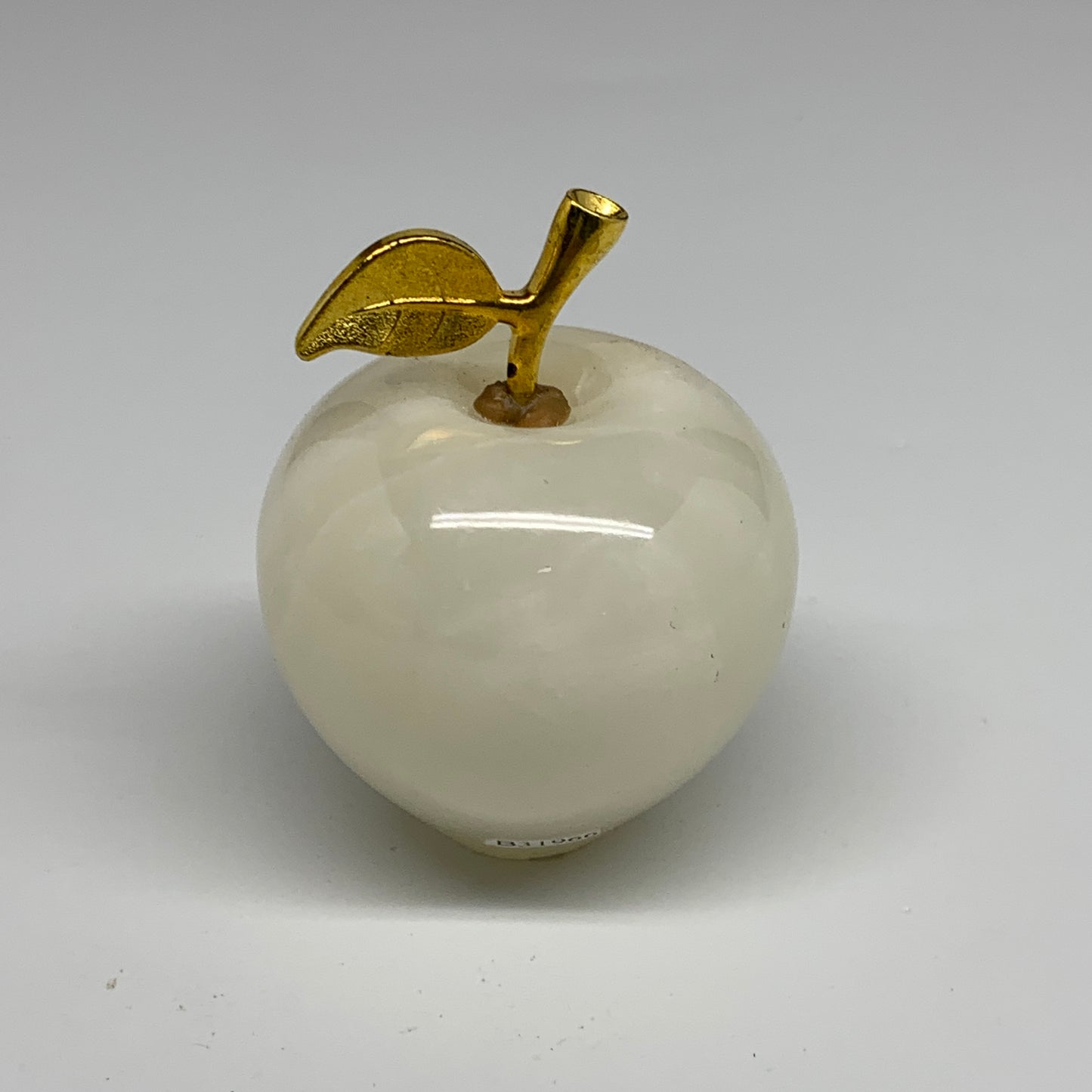 364g, 2.3"x2.5" Natural Green Onyx Apple Gemstone from Afghanistan, B31966