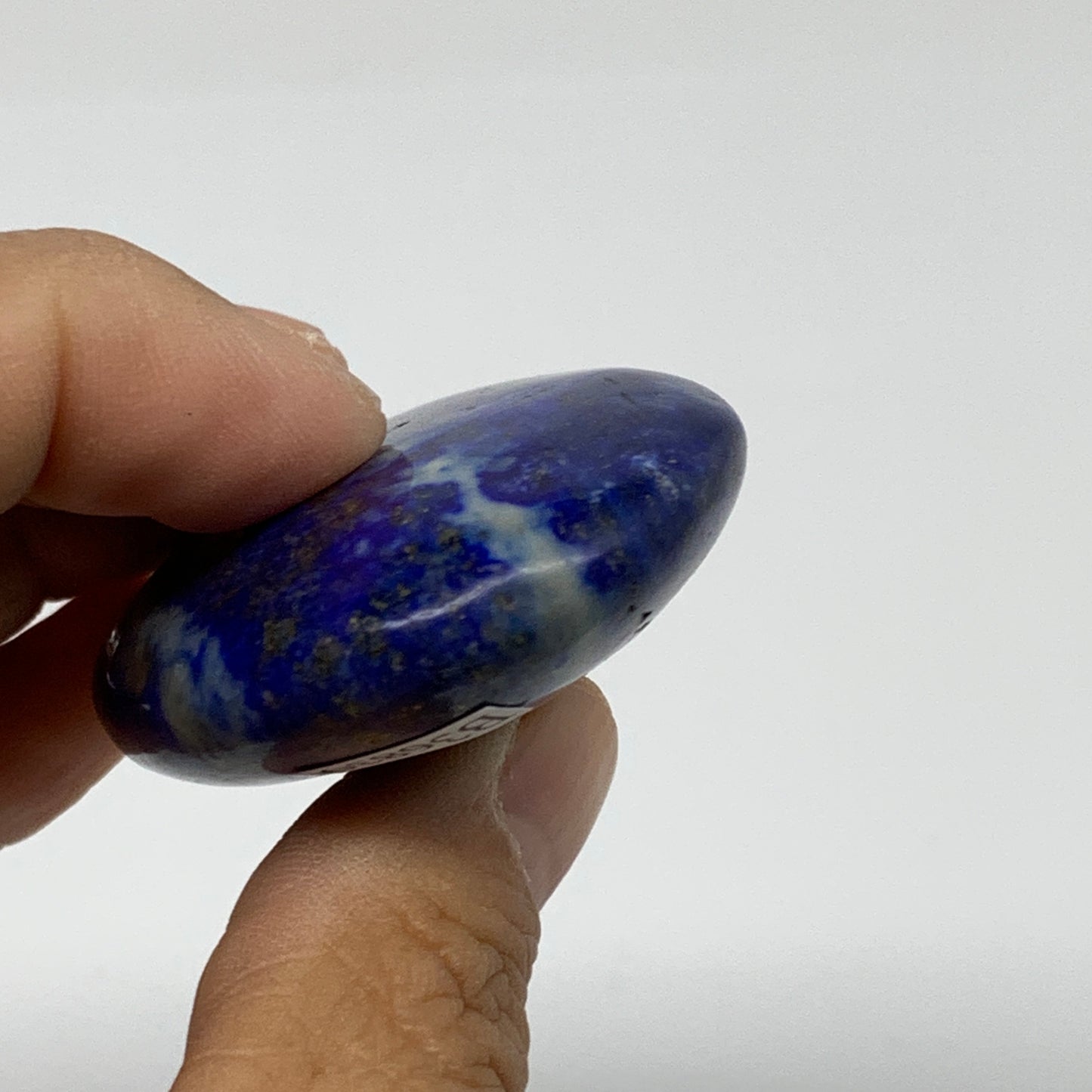 76.9g, 2.4"x1.6"x0.7", Natural Lapis Lazuli Palm Stone @Afghanistan, B36839