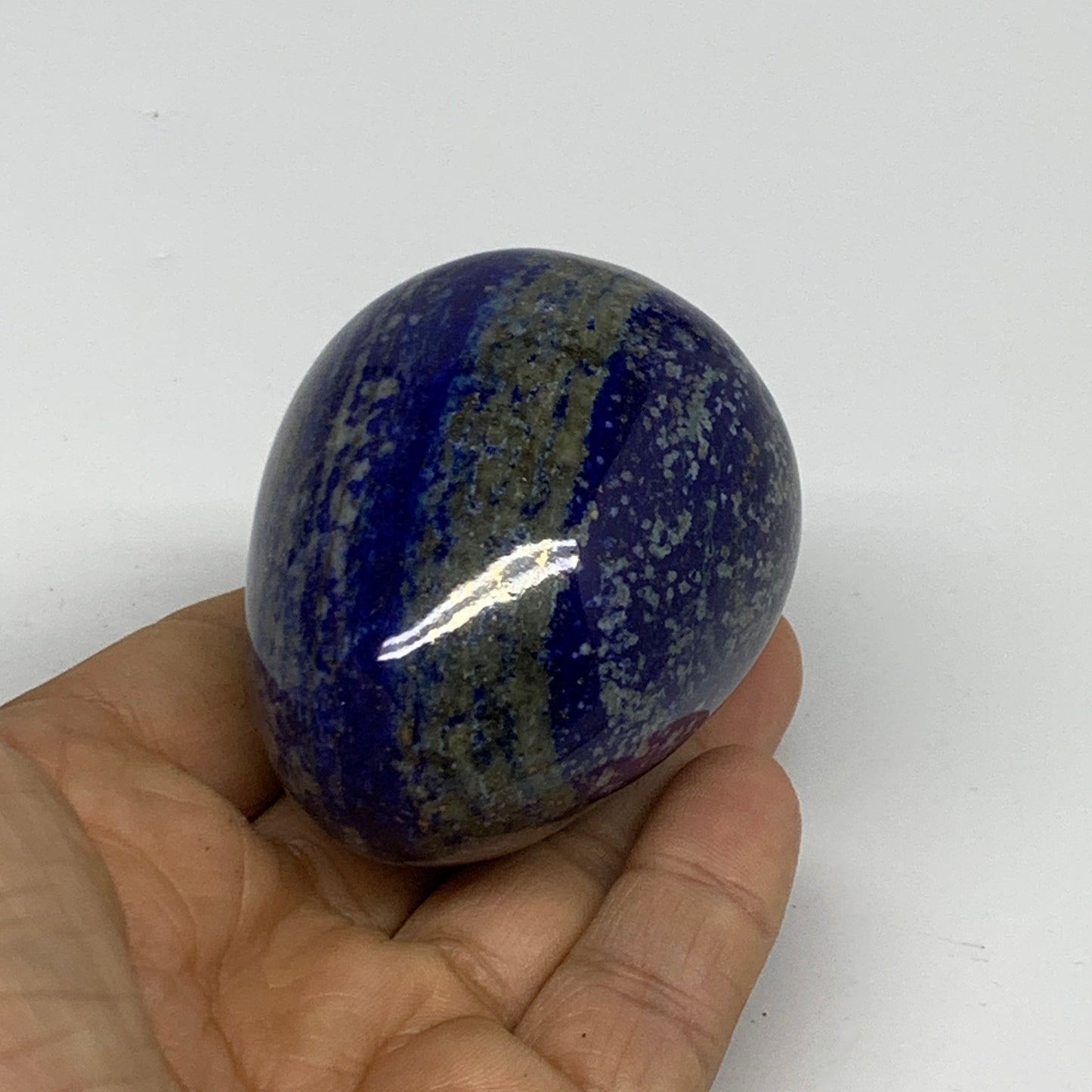0.50 lbs, 2.5"x1.8", Natural Lapis Lazuli Egg Polished @Afghanistan, B33307