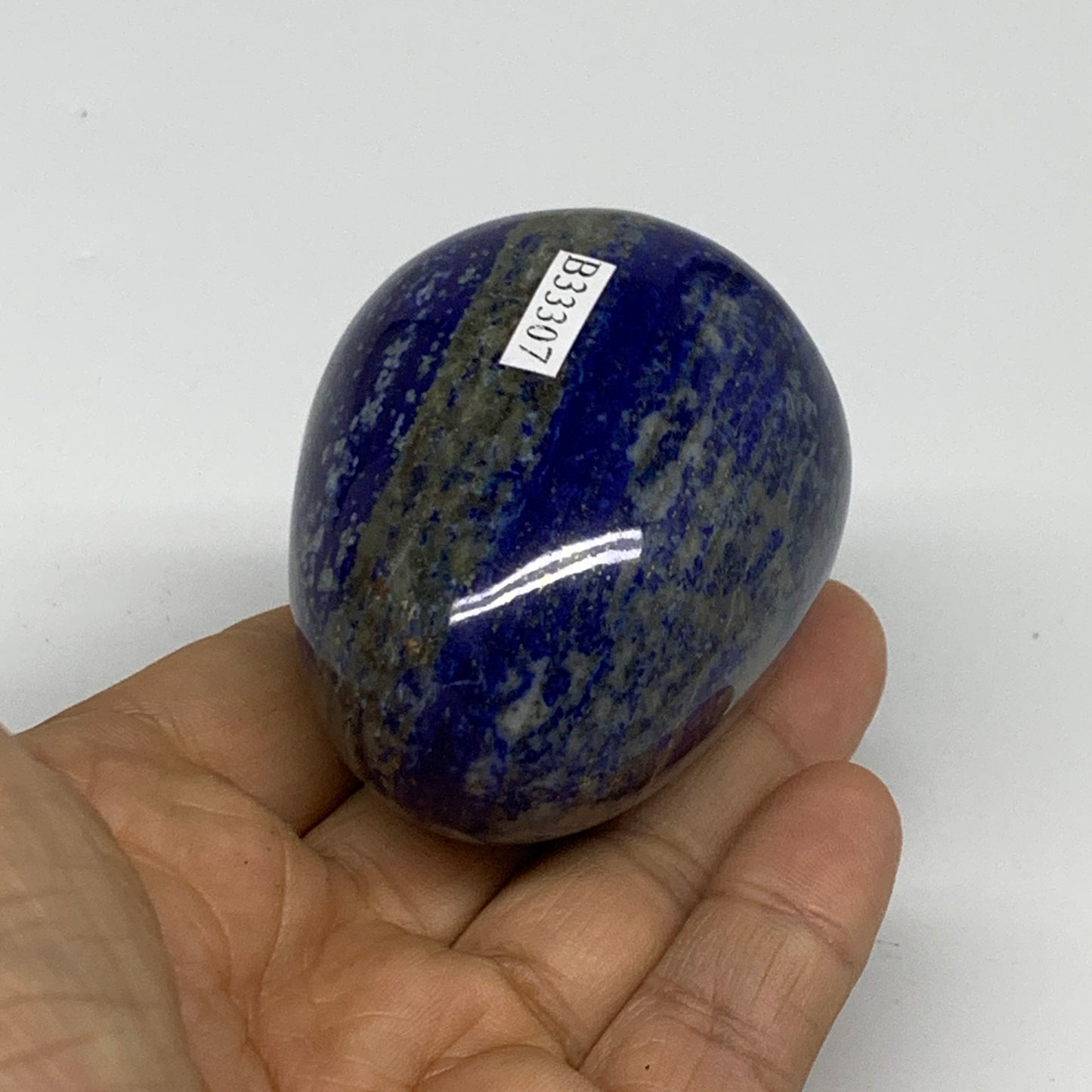 0.50 lbs, 2.5"x1.8", Natural Lapis Lazuli Egg Polished @Afghanistan, B33307