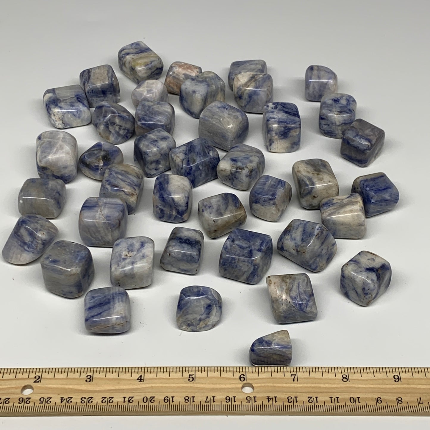 1000g, 0.7"-1.2", 40pcs, Afghanite Tumbled Crystal Stones @Afghanistan, B26657