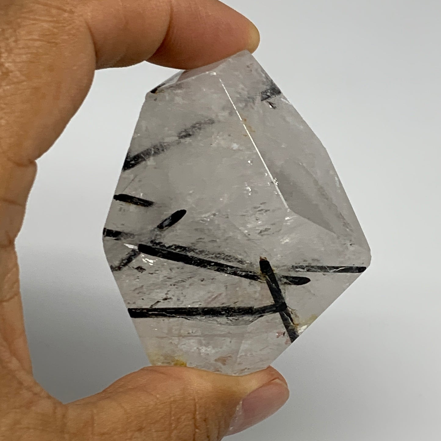 94.6g, 2.2"x2"x1.2", Black Tourmaline Rutile Quartz Crystal Chunk @Brazil,B27442