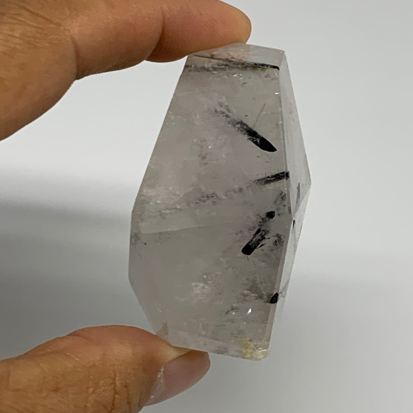 94.6g, 2.2"x2"x1.2", Black Tourmaline Rutile Quartz Crystal Chunk @Brazil,B27442