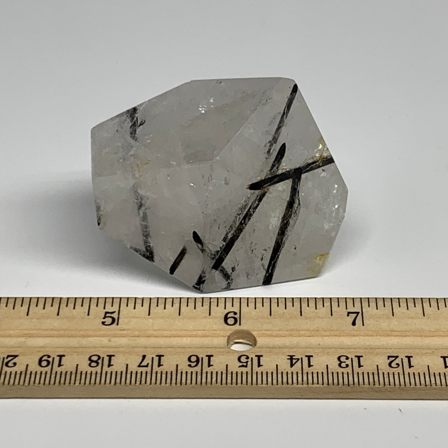 94.6g, 2.2"x2"x1.2", Black Tourmaline Rutile Quartz Crystal Chunk @Brazil,B27442