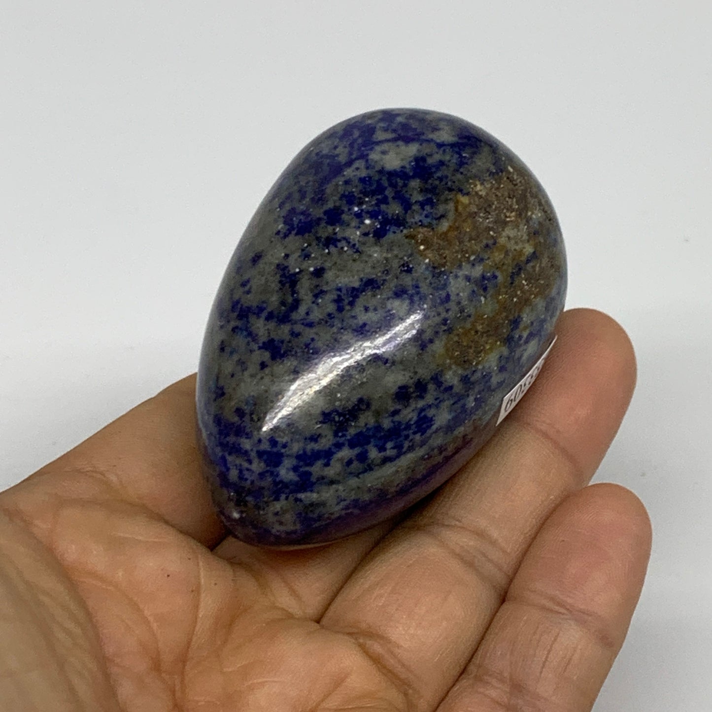 0.46 lbs, 2.6"x1.8", Natural Lapis Lazuli Egg Polished @Afghanistan, B33309