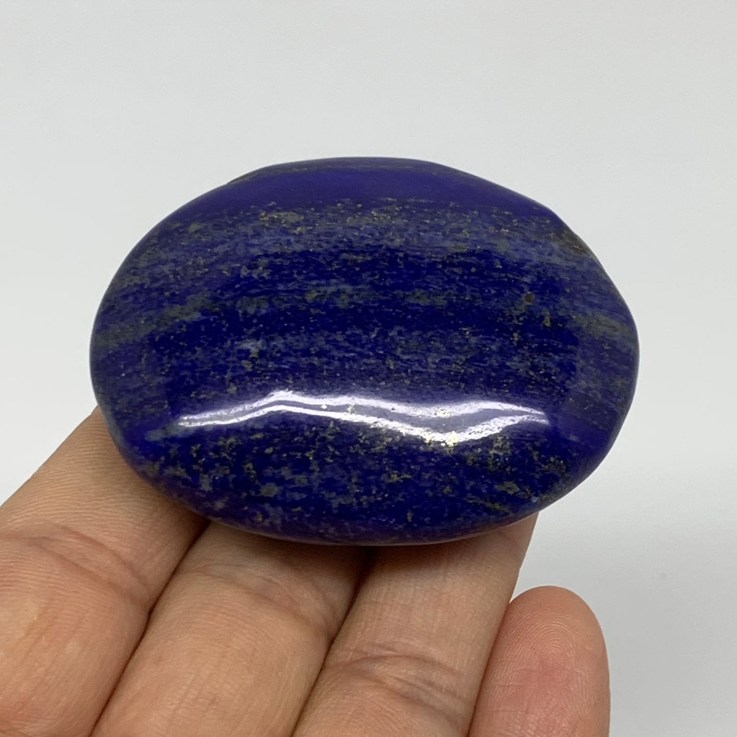 80.6g, 2.2"x1.8"x0.8", Natural Lapis Lazuli Palm Stone @Afghanistan, B36843