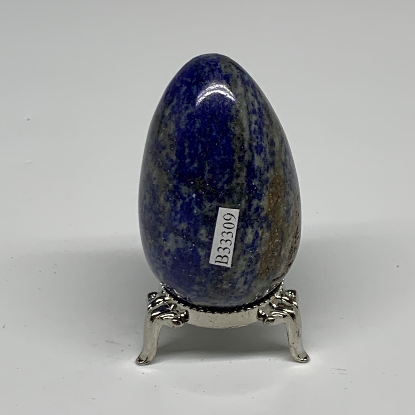0.46 lbs, 2.6"x1.8", Natural Lapis Lazuli Egg Polished @Afghanistan, B33309