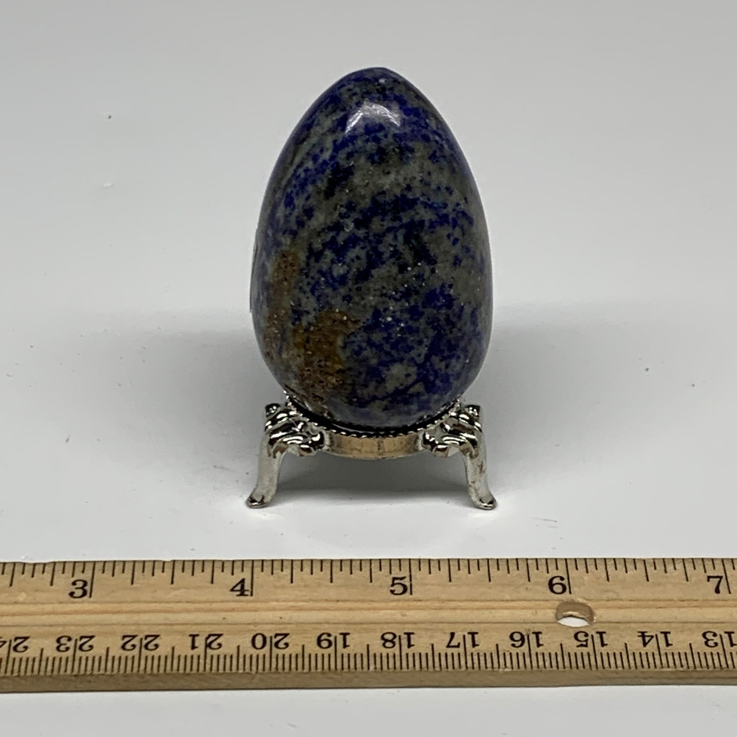 0.46 lbs, 2.6"x1.8", Natural Lapis Lazuli Egg Polished @Afghanistan, B33309