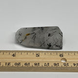 43.7g, 2.2"x1"x0.8", Black Tourmaline Rutile Quartz Crystal Chunk @Brazil,B27443