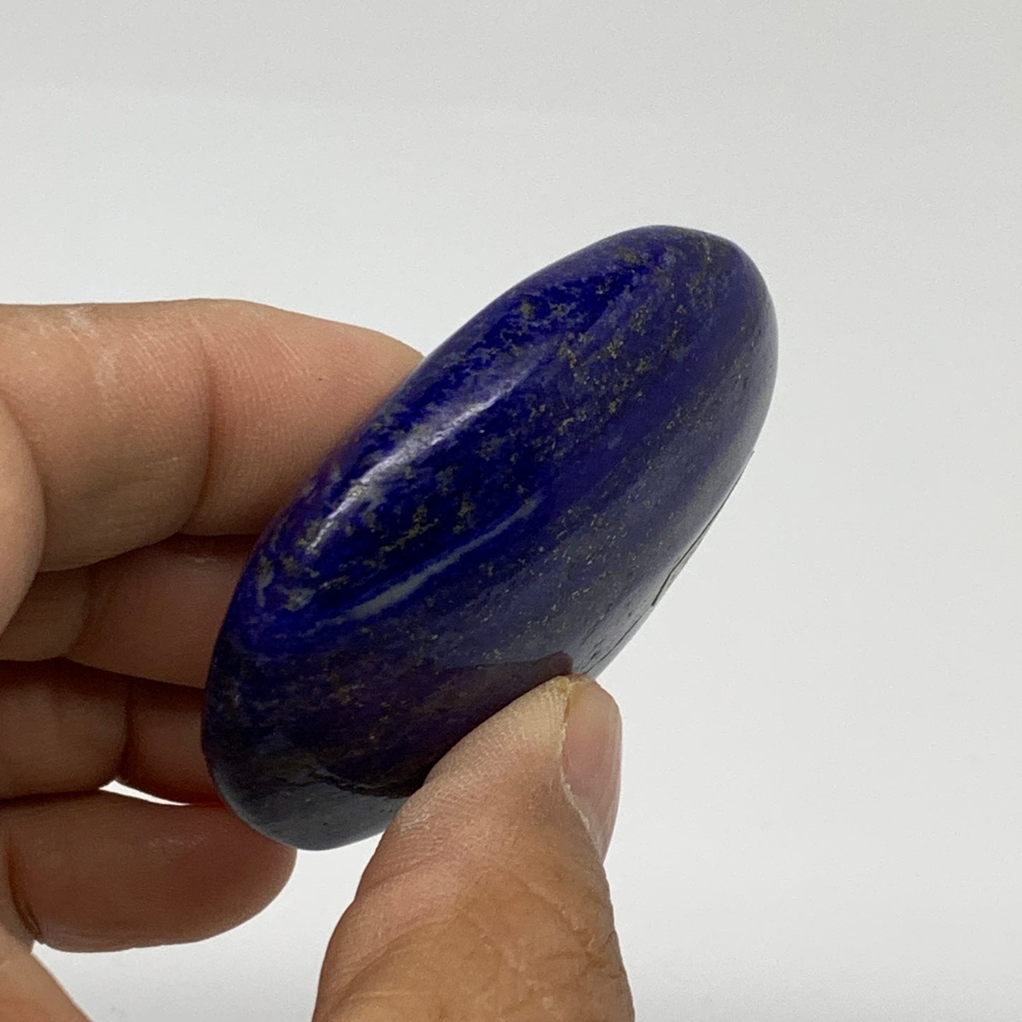 80.6g, 2.2"x1.8"x0.8", Natural Lapis Lazuli Palm Stone @Afghanistan, B36843