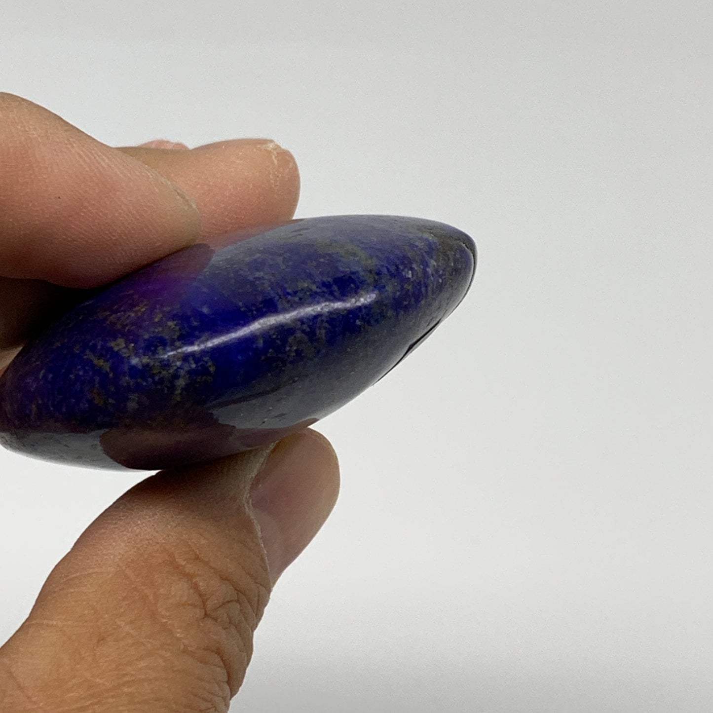 80.6g, 2.2"x1.8"x0.8", Natural Lapis Lazuli Palm Stone @Afghanistan, B36843