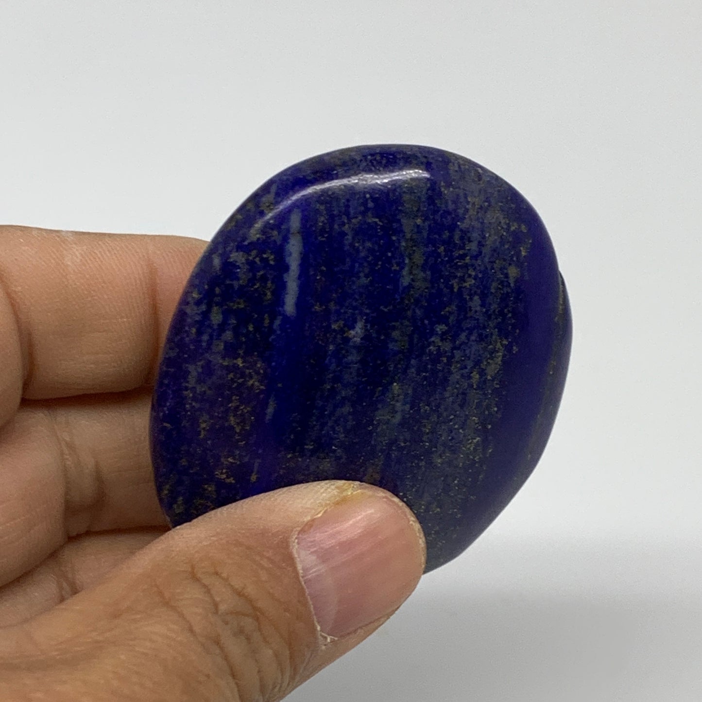 80.6g, 2.2"x1.8"x0.8", Natural Lapis Lazuli Palm Stone @Afghanistan, B36843
