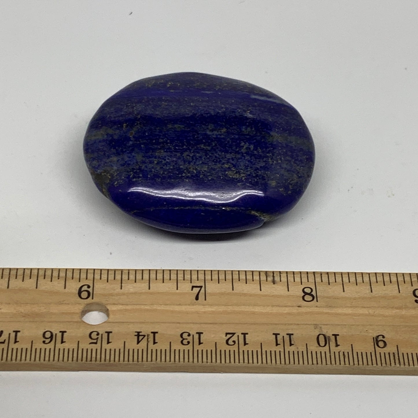 80.6g, 2.2"x1.8"x0.8", Natural Lapis Lazuli Palm Stone @Afghanistan, B36843