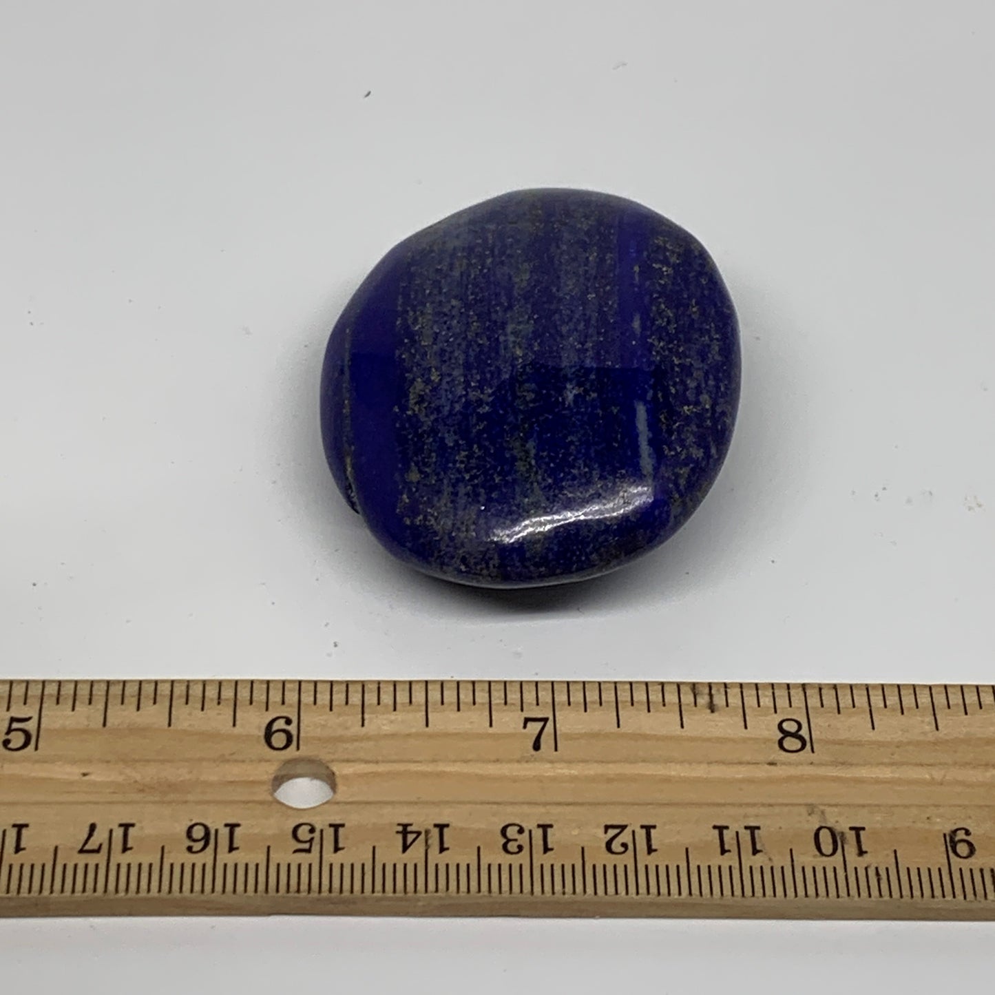 80.6g, 2.2"x1.8"x0.8", Natural Lapis Lazuli Palm Stone @Afghanistan, B36843